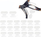 Air Bag Nosepads,Butterfly Shape,Adhesive Eyeglass Nose Pads Anti-Slip Nose Pads Comfortable Air Chamber Nose Pads for Eyeglasses Sunglasses Spectacles,10 Pairs,Transparent,2.8mm