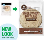 Amazon Grocery, Whole Wheat Tortilla, Soft Taco Size, 16 Oz, 10 Ct