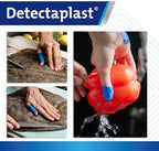 Detectaplast Waterproof Universal Blue Bandaids for Food Handling and First Aid Kits in Gastronomy, 0.75 x 2.83 Inches, 100 Pcs