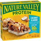 Nature Valley Protein Chewy Snack Bars, Coconut Almond, 5 Bars, 7.1 oz