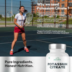 Zespo Potassium Citrate 800mg – 150 Veg Capsules | Provides 306mg Elemental Potassium per Serving | Supports Electrolyte Balance & Daily Wellness | Non-GMO, Gluten-Free Mineral Supplement