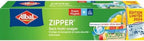 Albal Medium 3L ZIPPER Bags, 70% Recycled Resources, Ultra-Safe Zipper, Durable, Dishwasher Safe, Food Saver Application, 27 x 24 cm