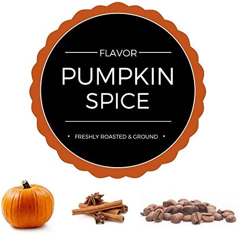 Stone Street Flavored Ground Coffee, Pumpkin Spice, Freshly Roasted, 100% Colombian Arabica, Gourmet Coffee, Holiday Flavor, Medium Roast, 1 LB
