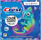 Crest Advanced Kid's Fluoride Toothpaste, Bubblegum Flavor, 4.2 oz, 3 Count, Color-Changing Anticavity Toothpaste