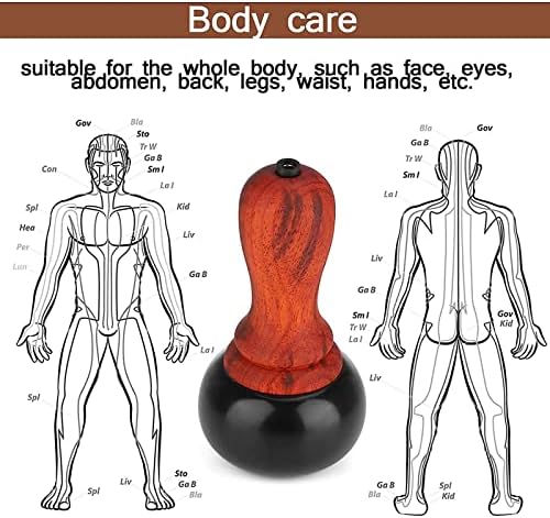 Electric Gua Sha Massager, Natural Stone Heating GuaSha Scraping, Hot Stone Warming Moxibustion Therapy, for Back Neck Massage Relax