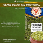 TAJ Moong Whole 2-Pounds (Sprout Ready) Whole Mung Beans