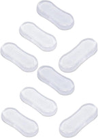 8 Pcs Transparent Toilet Seat Bumper Set, Silicone Strong Adhesive Toilet Seats Lid Bumpers,Toilet Seat Bumpers,Silicone Adhesive Set, Transparent Lid Buffers for Home, Hotel, Hospital
