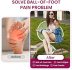 3-Pair Ball-of-Foot Cushions for High Heels Sandals Women - Bukihome Soft Gel Metatarsal Pads for Forefoot Pain Relief, Invisible Shoe Inserts Non-Slip Prevent Foot Sliding Forward (Clear)