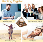 New Inspirational Crystal Pyramid Orgone Pyramids Flower of Life with Mix Quartz Energy Pyramid Generator for Protection Meditation Orgonite Pyramids
