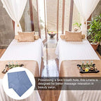 Beauty Massage Bed Sheets, Salon Massage SPA Couch Soft Cotton Bed Cover Protector with Face Breath Hole (Navy)