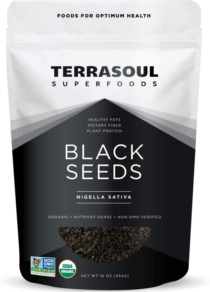 Terrasoul Superfoods Organic Black Cumin Seeds (Nigella Sativa), 1 Lb