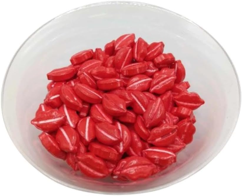 Oasis Supply Valentines Cake Decorations (Red Lip Quins, 7 oz)