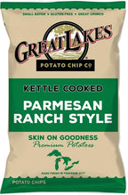 Kettle Cooked Potato Chips by Great Lakes Value Pack Bundled by SUPERDEALS | 1.375 Oz Bag | Parmesan Ranch Style | Pack of 12 with mystery bonus gift
