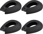 FERCAISH Silicone Hair Dye Ear Covers - 2 Pairs Waterproof Ear Protector Caps Hair Dye Earmuffs for Hairdressing Salon, Spa, Bathing and Showers(Black)