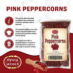 Spicy World Pink Peppercorns 10 oz - Exquisite Flavor, Premium Whole Pepper | Steam Sterilized | Non-GMO | Perfect for Gourmet Dishes and Seasoning