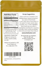 Zaatar by Tyme Foods – Zaatar Seasoning with Genuine Zaatar Spice Leaf - Fresh Za'atar Seasoning Blend Mixed in USA