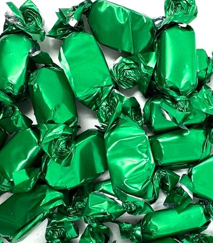 Chocolate Meltaways Individually Wrapped Mint Chocolates, St Patrick's Day Candy, Green Candy 8 Ounces (Dark Chocolate Mint)