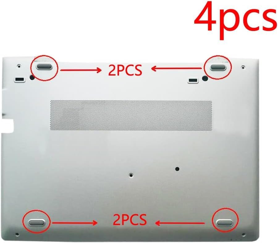 4PCS Rubber Foot Feet Bottom Base Cover Replacement for HP 820 G5 G6 830 G5 G6 840 G5 G6 850 G5 G6 725 G5 G6 745 G5 G6 735 G5 G6 Laptop Bottom Case Nonskid Silicone Bumper Rubber