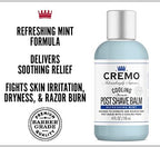 Cremo Cooling Formula Post Shave Balm, Soothes, Cools And Protects Skin From Shaving Irritation, Dryness and Razor Burn, 4 Oz