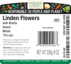 Frontier Co-op Dried Whole Linden Flowers With Bracts, 8 oz, Bulk Bag - For Herbal Tea, Blends, and DIY Lotions and Skincare