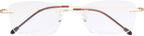 CessBlu Rimless Reading Glasses Design Readers for Women Men