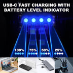 500LM Clip on Flashlight, 2Pack 8 Modes Running Light for Runners Rechargeable Safety Lights Portable COB Flashlight for Night Working, Running, Camping, Fishing, Hiking, Dog, Gift