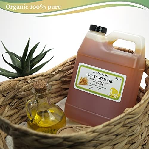 Dr Adorable - 32 oz - Wheat Germ Oil Unrefined 100% Pure Natural Organic Cold Pressed