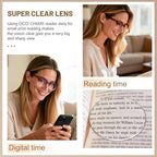 OCCI CHIARI Reading Glasses For Women Oversized Reader 1.0 1.5 2.0 2.5 3.0 3.5 4.0 5.0 6.0