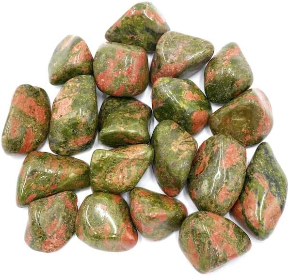 Pachamama Essentials Unakite Tumbled - Healing Stone - Crystal Healing Rock 20-25mm (5)