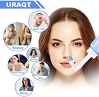 URAQT Neti Pot, Nasal Rinse Kit Nose Wash Cleaner, 300ml Sinus Rinse Bottle with 20 Nasal Wash Salt Packets and 10 Thermometer Sticker, Pressure Rinse Nasal Irrigation for Adult and Kid BPA Free