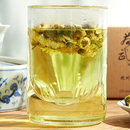 ChaWuWarmSun [A] Chrysanthemum Tea,3.5oz/100g,White Chrysanthemum Bud,HangZhou TongXiang Tai Ju,Chinese Flower Tea
