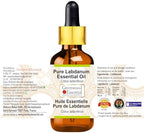 Greenwood Essential Pure Labdanum Essential Oil (Cistus ladaniferus) with Glass Dropper Steam Distilled (Pack of Two) 100ml X 2 (6.76 oz)