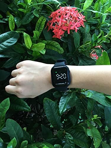 Vibrating Alarm Watch, Potty Training Watch Water Resistant Medical Reminder Wristband with 15 Daily Alarms (Black)