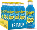 Calypso Lemonade, Ocean Blue Lemonade, Made with Real Fruit, 16 Fl Oz Glass Bottles (Pack of 12)