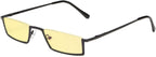 Eyekepper Blue Light Blocking Reading Glasses Half-Rim Computer Readers Eyeglasses-Yellow Tinted Lens Reading Glasses (Black, +1.25)