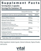 Vital Nutrients Adrenal Support - Adrenal Support Supplements for Gland Function and Cortisol Management - Supports Energy and Stress Levels - Gluten, Dairy, Soy Free - 60 Capsules