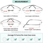 Eyekepper Titanium Rimless Round Reading Glasses Circle Readers For Men