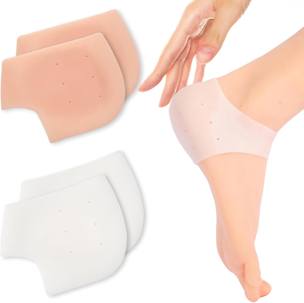 Silicone Heel Protectors for Shoes (2-Pair) (Multicolor, Universal)