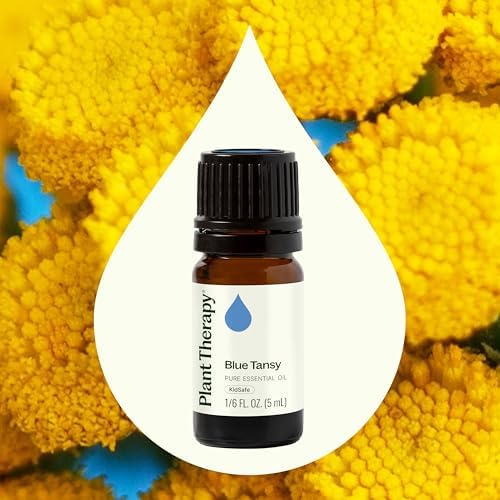 Plant Therapy Blue Tansy Essential Oil 100% Pure, Undiluted, Natural Aromatherapy, Therapeutic Grade 5 mL (1/6 oz)