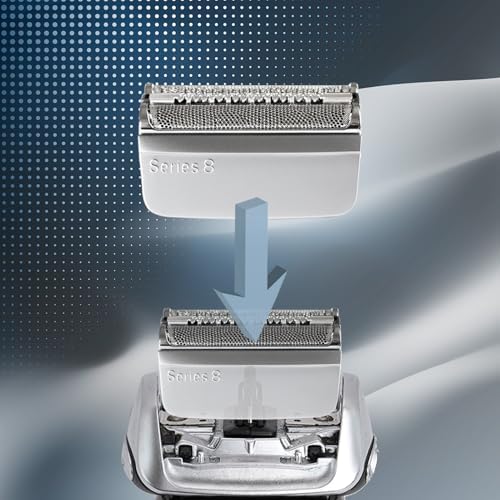 Series 8 Wet and Dry Replacement Heads for all S8 Razors, 83M Shaver Head With Smooth and Close Shaving, No Pulliing.