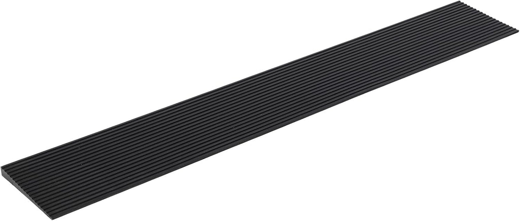 Threshold Ramp 0.6" Rise, 35.4" Wide Non-Slip Rubber Door Entry Ramp Doorways Driveways Bathroom Raised Landings for Wheelchairs, Scooters, Walkers and Power Chairs