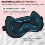 3D Kids Sleep Eye Mask: 3D Contoured Cup Sleeping Masks, Blindfold Sleep Eye Cover with Adjustable Strap, Memory Foam Lightweight Night Eyeshade for Boys Girls Teens (Pink)