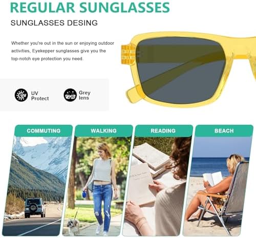 Eyekepper Metalless Screwless Spring Hinge Sunglasses – UV Protection Sun Glasses for Men