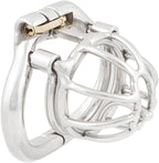TERNENCE Male Chastity Device with Removable PA Puncture Hinged Ring Small Cock Cage Sex Toy K1840 40mm