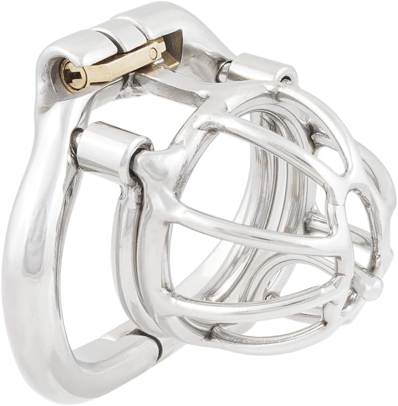 TERNENCE Male Chastity Device with Removable PA Puncture Hinged Ring Small Cock Cage Sex Toy K1840 40mm