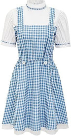 HMPRT Halloween Costume Women, Halloween Princess Costumes for Adults Basket Dress Socks Hair Bows Book Storybook Character Sexy,S