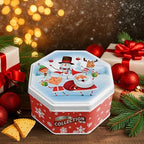 Campbells Shortbread Petticoat Tails Christmas Tin 4.1 Oz (115g) - Santa Family Tin, Pure Butter Scottish Shortbread Christmas Cookies from Scotland, British Holiday Biscuits & Scottish Treats Gift