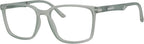 Eyekepper Reading Glasses Large Frame Square Readers Spring Hinges Men Women Blue +1.25