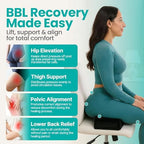 BBL Pillow for Sitting After Surgery – Brazilian Butt Lift Recovery Cushion for Pain Relief, Home & Office Use, Post Surgery Support Pillow with Drawstring Bag