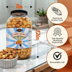 Stonehedge Farms Caramel Cheddar Popcorn Mix | 23 oz Large Tub | Bulk Gourmet Carmel and Cheese Popped Pop Corn | Shareable Gift